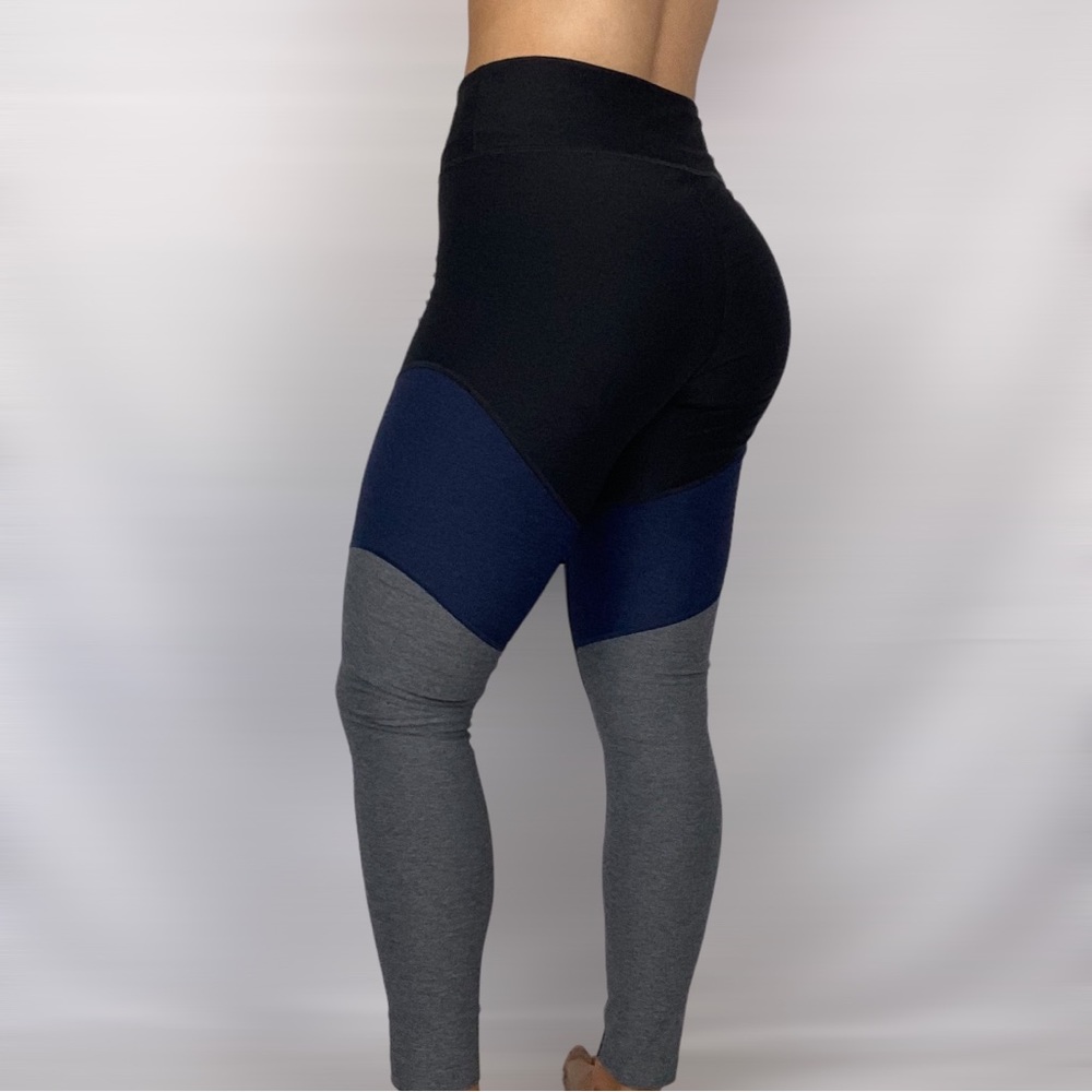 OUTDOOR VOICES Mid Rise‎ Tri Color Spring Legging - Picture 2 of 6